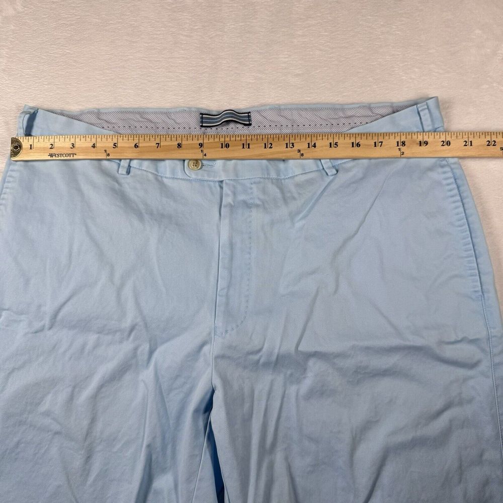 Peter Millar Shorts Men 40x9 Chino Blue Casual Pima Cotton Classic Comfort - Picture 7 of 9